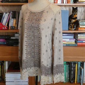 EUC Southwestern Bling & Lace Tunic - XL